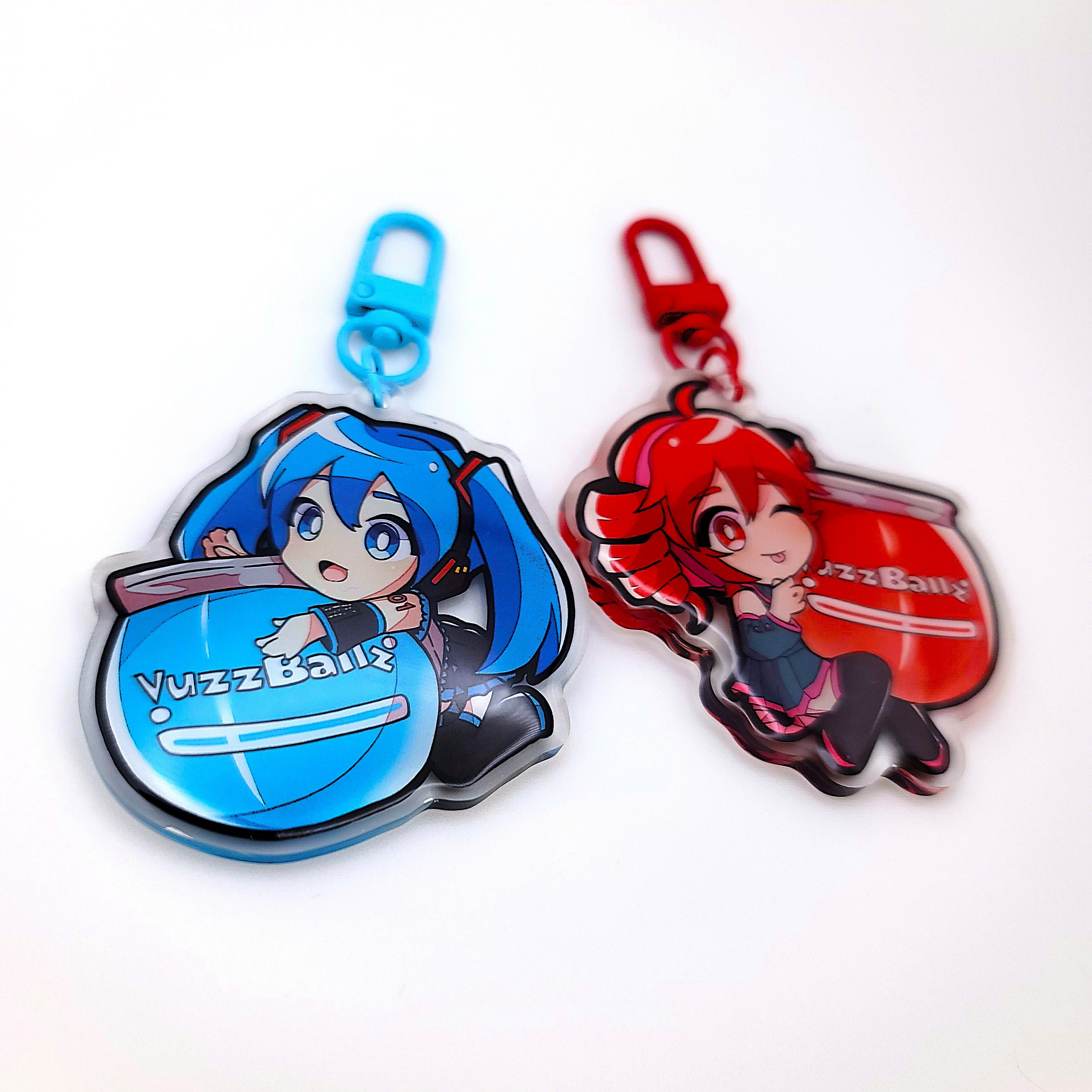 Vocaloid Miku & Teto Ball Charms