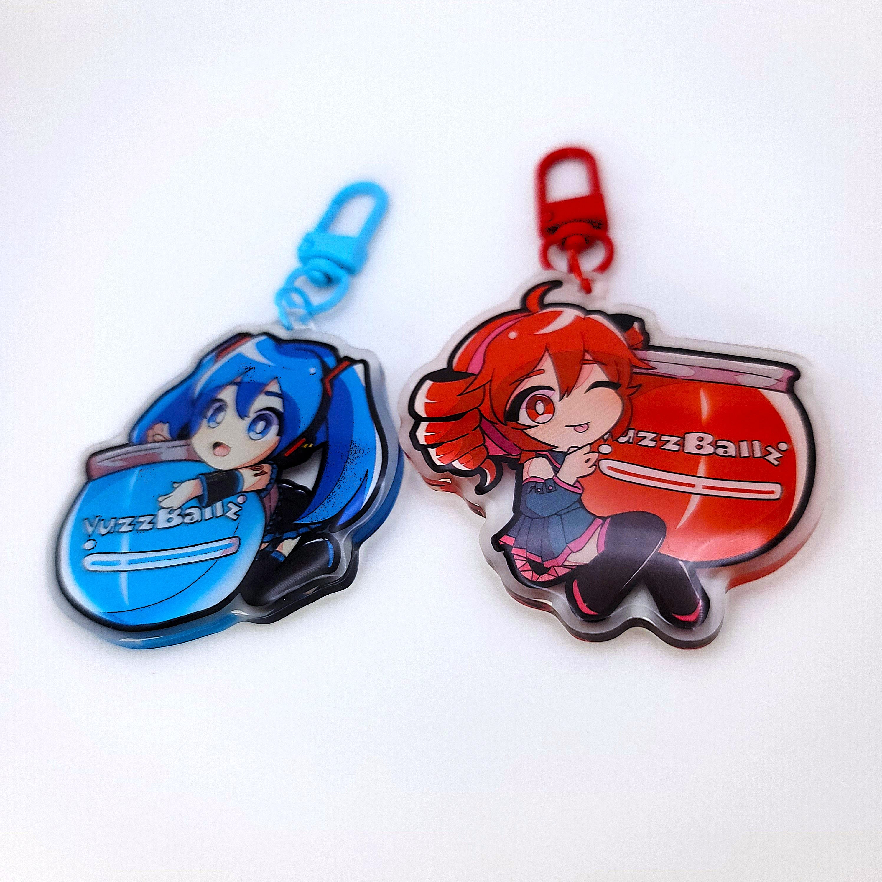 Vocaloid Miku & Teto Ball Charms