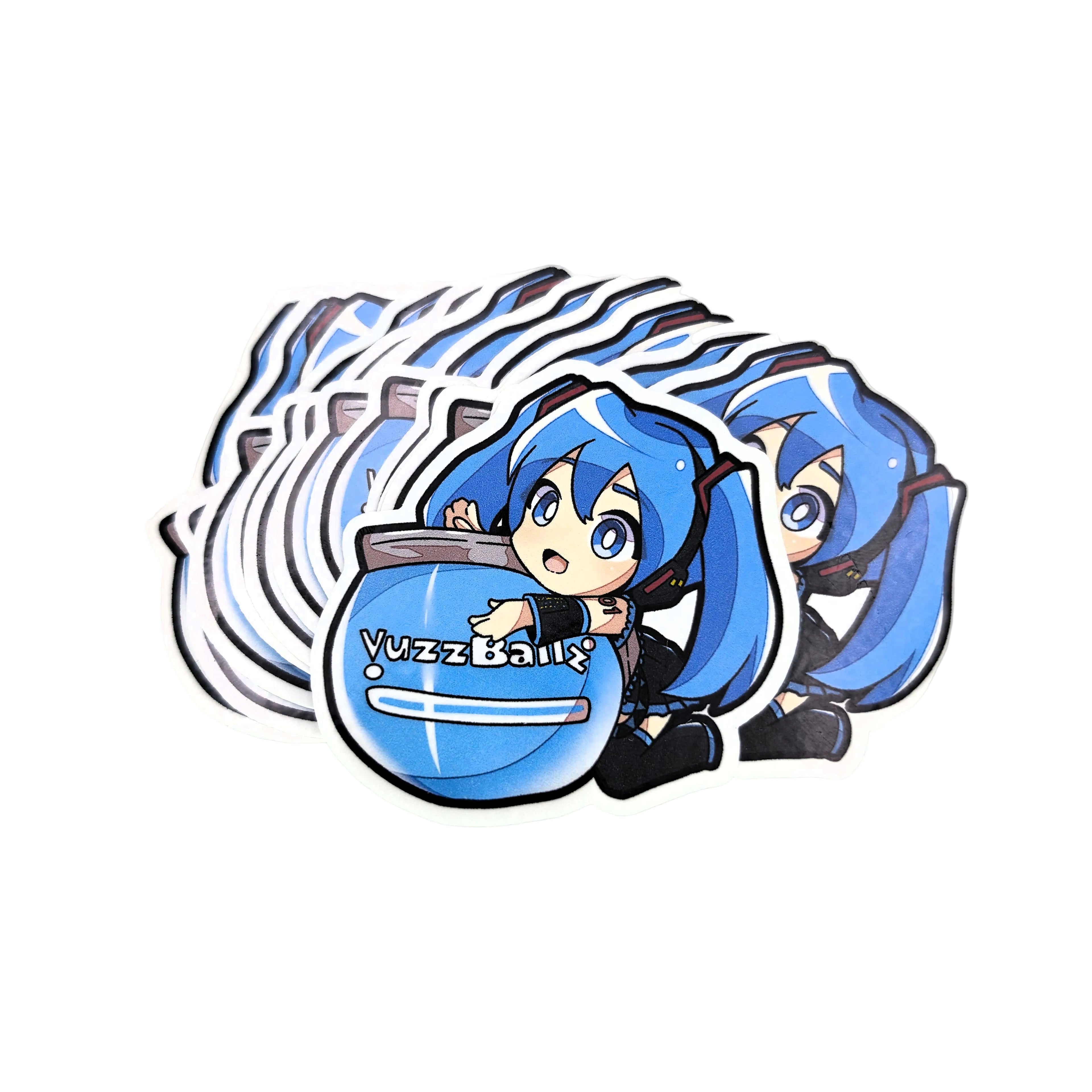 Vocaloid Miku & Teto Ball Stickers