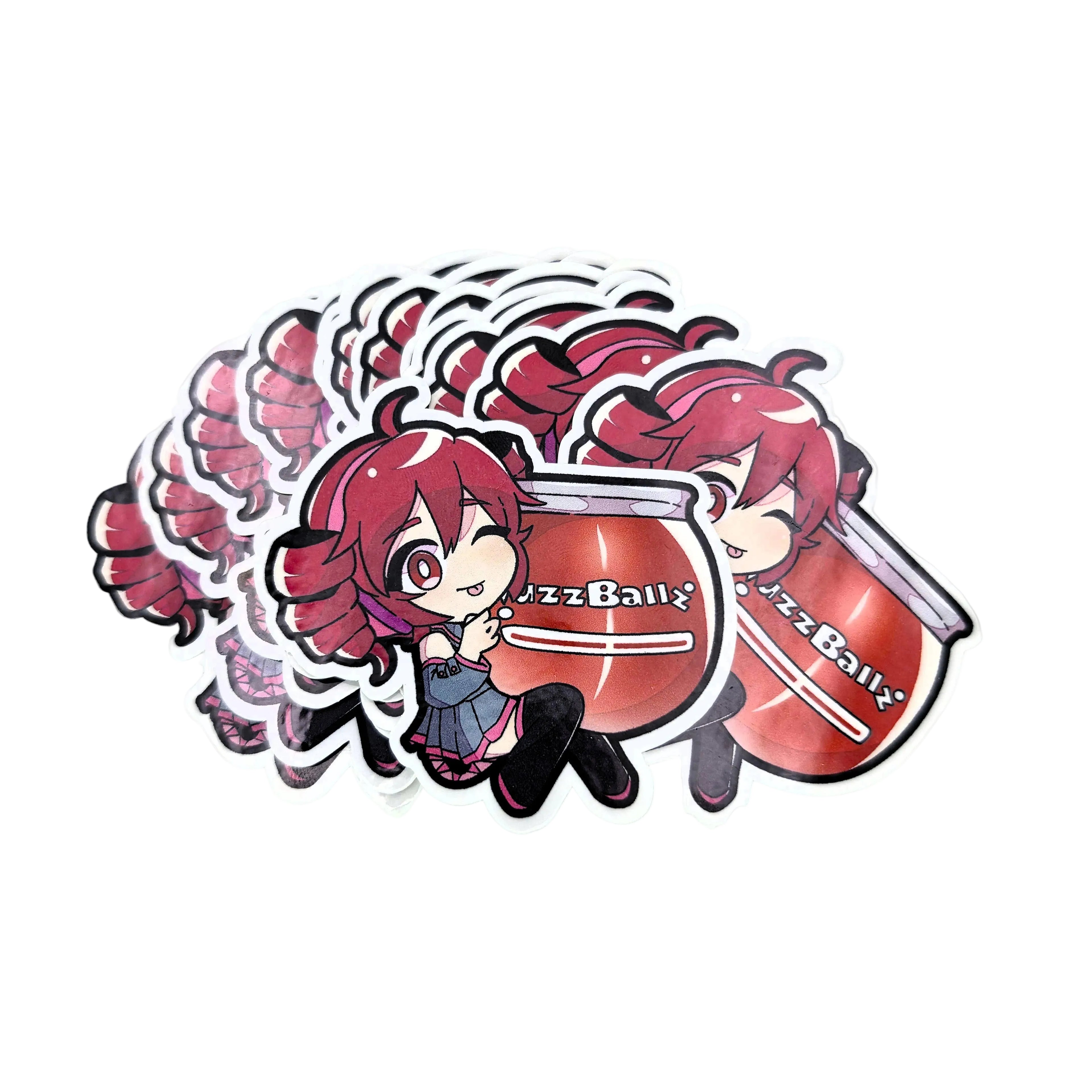 Vocaloid Miku & Teto Ball Stickers