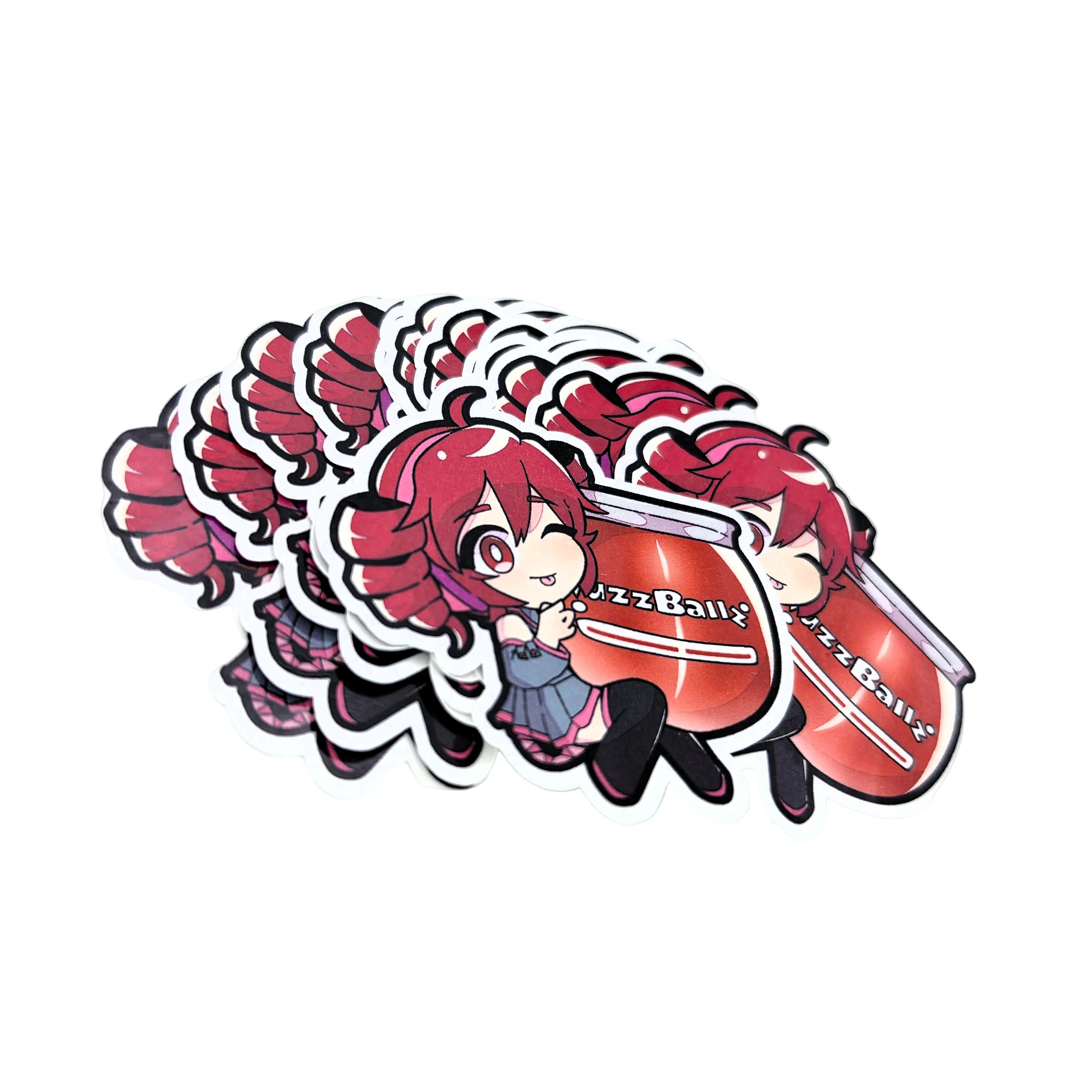 Vocaloid Miku & Teto Ball Stickers