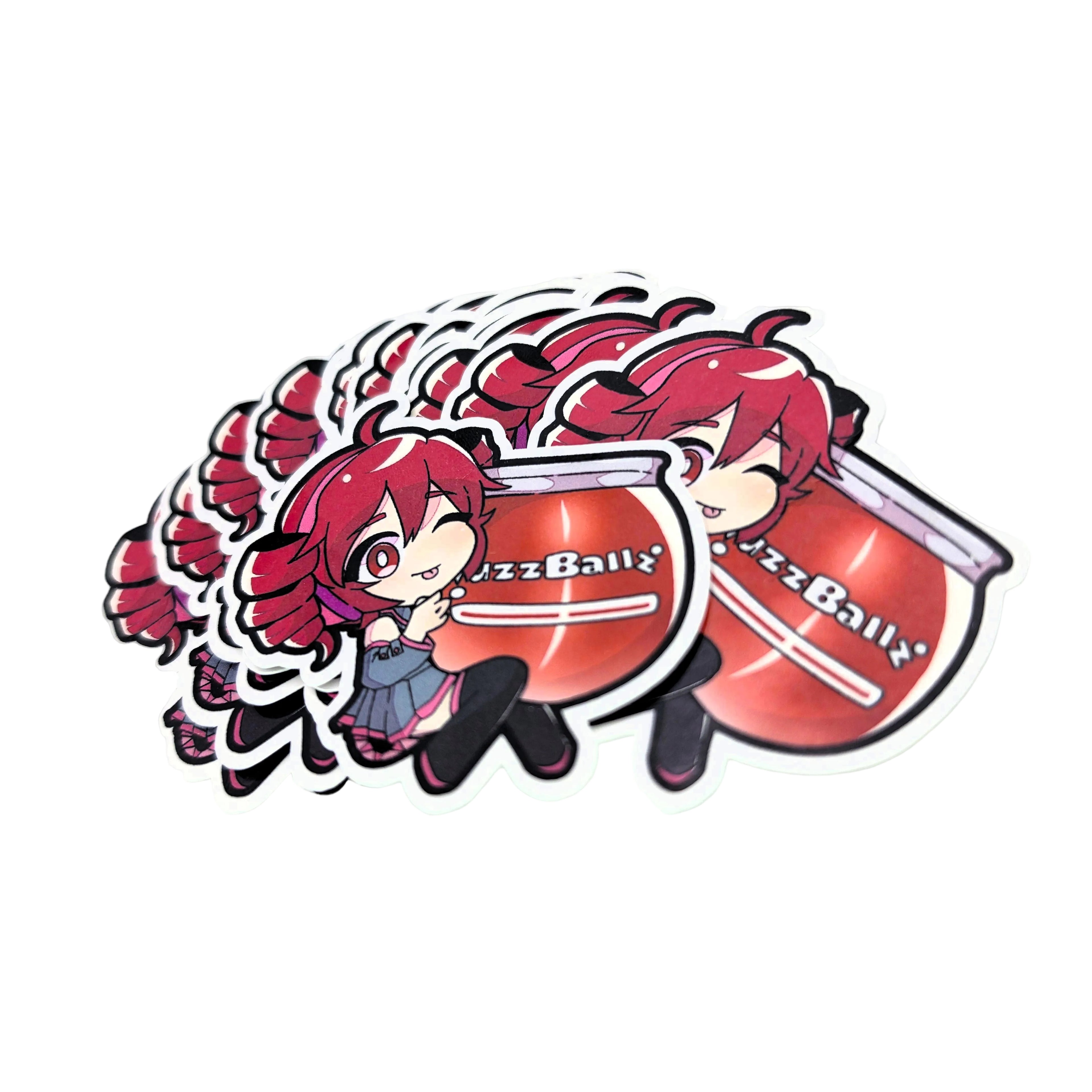 Vocaloid Miku & Teto Ball Stickers