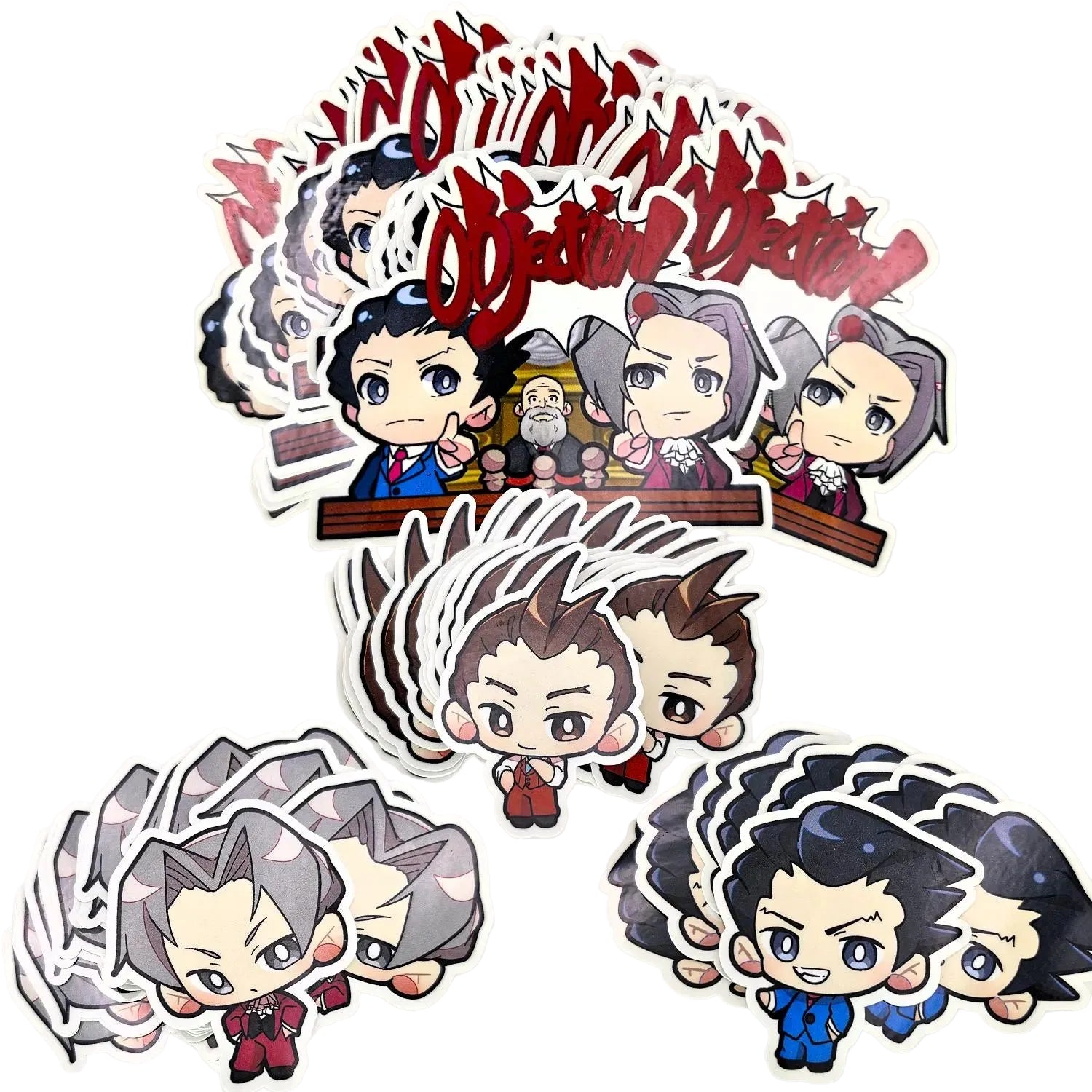 Ace Attorney Die-Cut Stickers