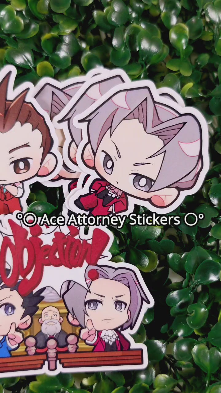 Ace Attorney Die-Cut Stickers