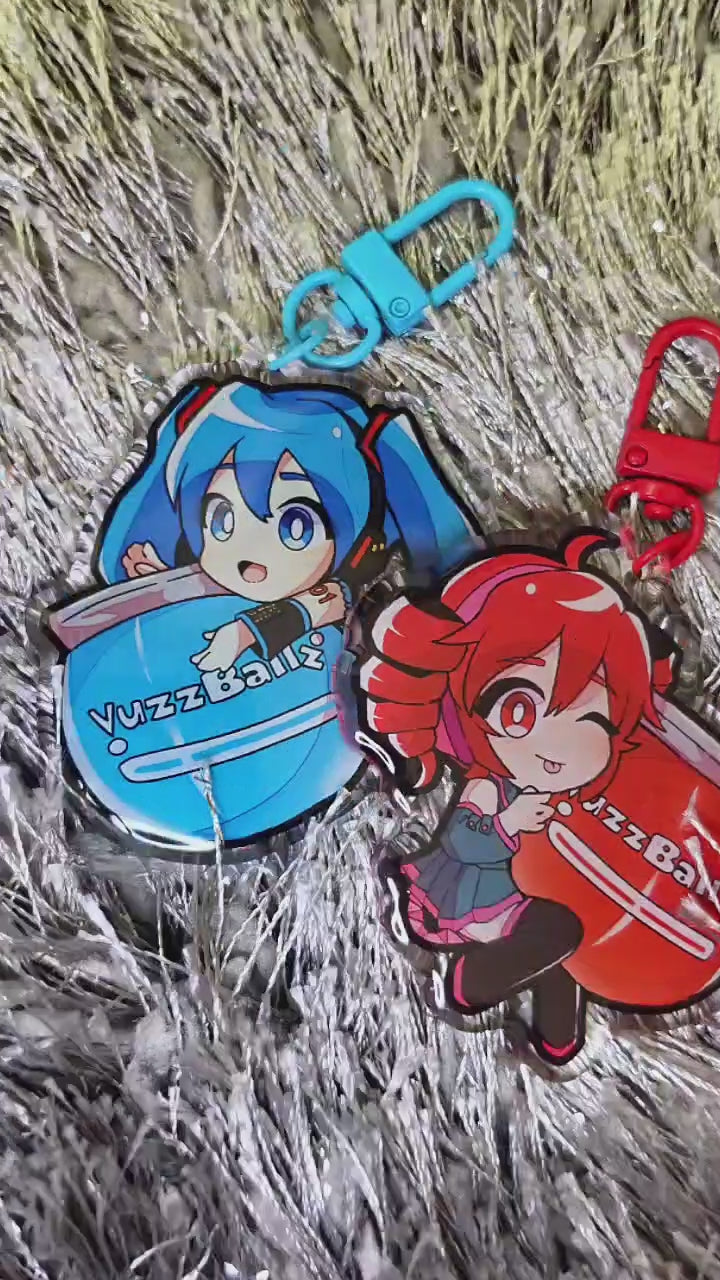 Vocaloid Miku & Teto Ball Charms